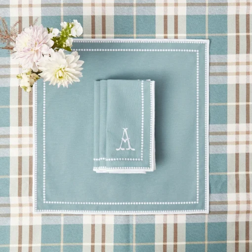 Mrs. Alice Mariana Duck Egg Napkins (Set of 4)< Napkins | Mrs. Alice Monogram