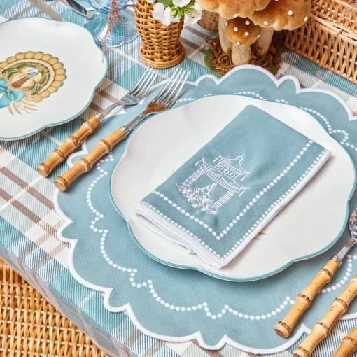 Mrs. Alice Mariana Duck Egg Napkins (Set of 4)< Napkins | Mrs. Alice Monogram