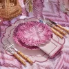 Mrs. Alice Mariana Pink Placemats & Napkins (Set of 4)< Summer Table Linen | Table Linen Sets