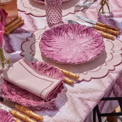 Mrs. Alice Mariana Pink Placemats (Set of 4)< Summer Table Linen | Placemats