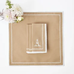 Mrs. Alice Mariana Sand Napkins (Set of 4)< Napkins | Mrs. Alice Monogram