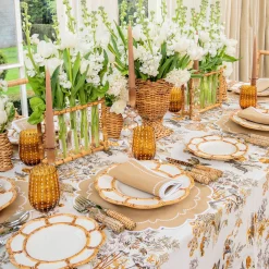 Mrs. Alice Mariana Sand Placemats & Napkins (Set of 4)< Table Linen Sets | Mrs. Alice Monogram