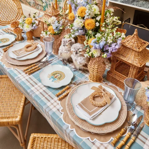 Mrs. Alice Mariana Sand Placemats & Napkins (Set of 4)< Table Linen Sets | Mrs. Alice Monogram