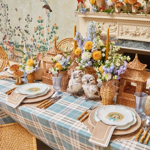 Mrs. Alice Mariana Sand Placemats & Napkins (Set of 4)< Table Linen Sets | Mrs. Alice Monogram