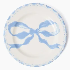 Mrs. Alice Marilyn Blue Bow Dinner Plate< Summer Crockery | Dinner Plates