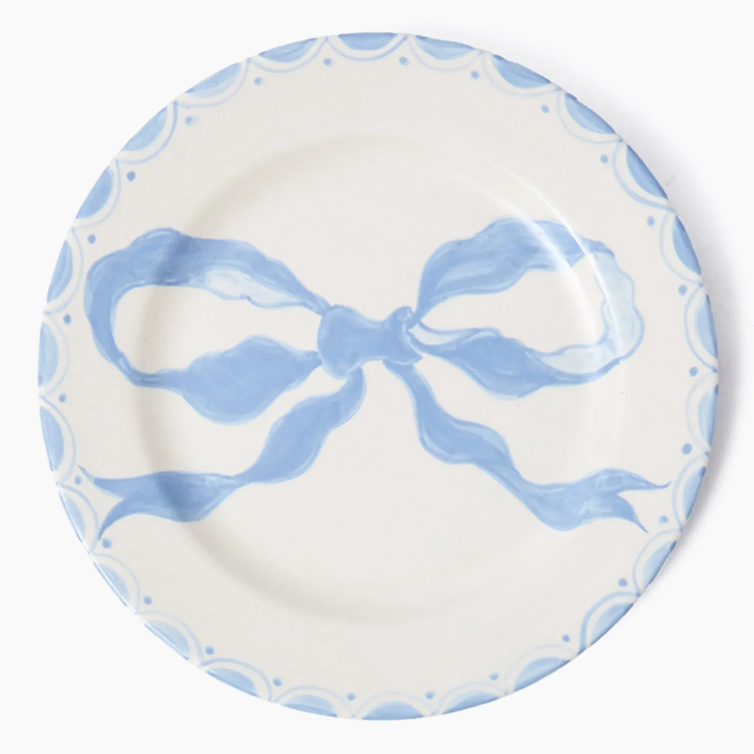 Mrs. Alice Marilyn Blue Bow Dinner Plate< Summer Crockery | Dinner Plates