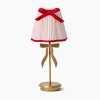 Mrs. Alice Marilyn Bow Rechargeable Lamp with Pink & Red Bow Shade (18cm)< Rechargeable Table Lamps | For Her