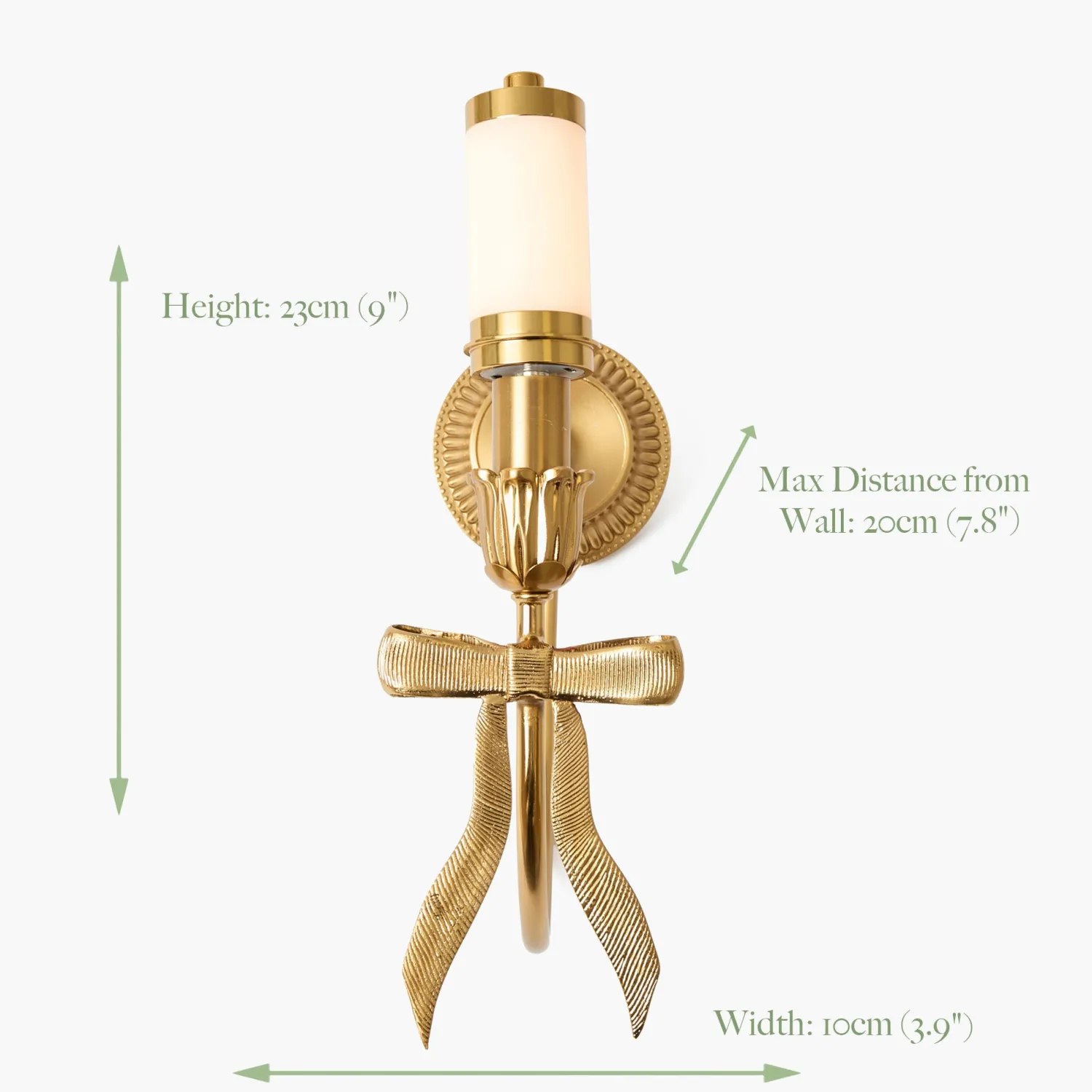 Mrs. Alice Marilyn Bow Rechargeable Wall Light with Soft Blue Lotus Shade (18cm)< Rechargeable Table Lamps | Wall Lighting