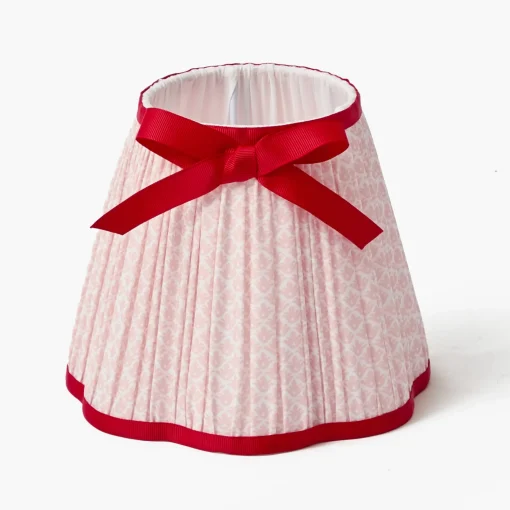 Mrs. Alice Marilyn Bow Rechargeable Lamp with Pink & Red Bow Shade (18cm)< Rechargeable Table Lamps | For Her