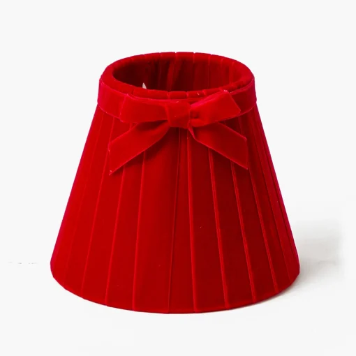 Mrs. Alice Marilyn Bow Rechargeable Lamp with Red Velvet Bow Shade (18cm)< Rechargeable Table Lamps