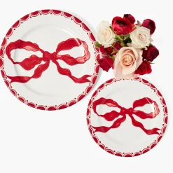Mrs. Alice Marilyn Red Bow Starter Plate< Starter Plates