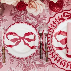 Mrs. Alice Marilyn Red Bow Starter Plate< Starter Plates
