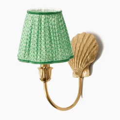 Mrs. Alice Marina Rechargeable Wall Light with Green Lotus Shade (18cm)< Rechargeable Table Lamps | Wall Lighting