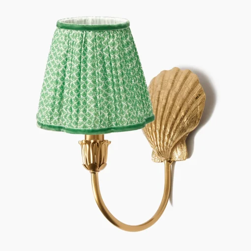 Mrs. Alice Marina Rechargeable Wall Light with Green Lotus Shade (18cm)< Rechargeable Table Lamps | Wall Lighting