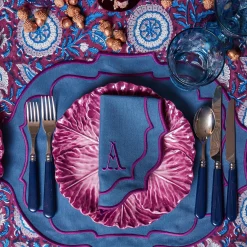 Mrs. Alice Marlene Blue & Purple Napkins (Set of 4)< Napkins | Mrs. Alice Monogram