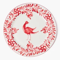 Mrs. Alice Martha Red Dinner Plate< Dinner Plates