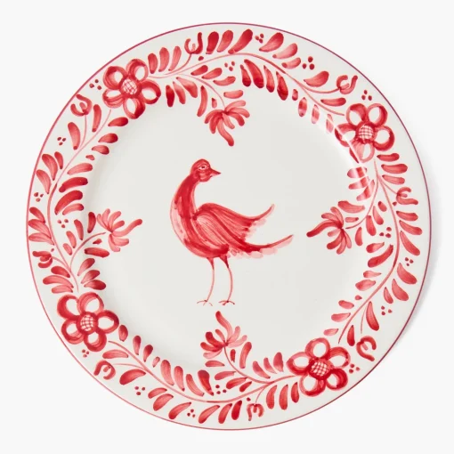 Mrs. Alice Martha Red Dinner Plate< Dinner Plates