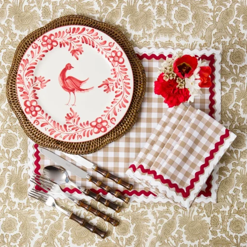 Mrs. Alice Martha Red Dinner Plate< Dinner Plates