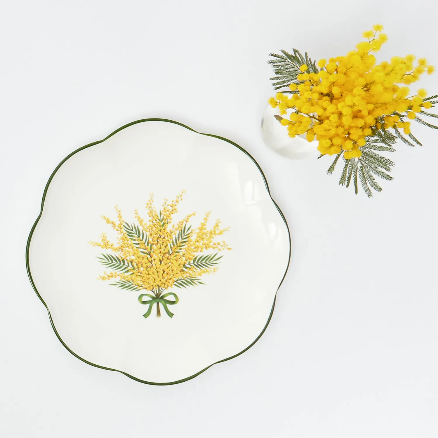 Mrs. Alice Mimosa Dinner Plate< Dinner Plates