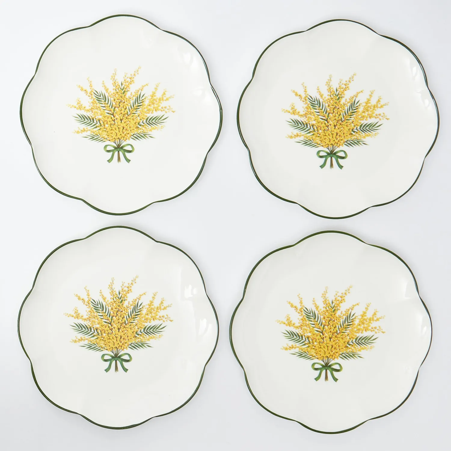 Mrs. Alice Mimosa Dinner Plates (Set of 4)< Dinner Plates | Crockery Sets