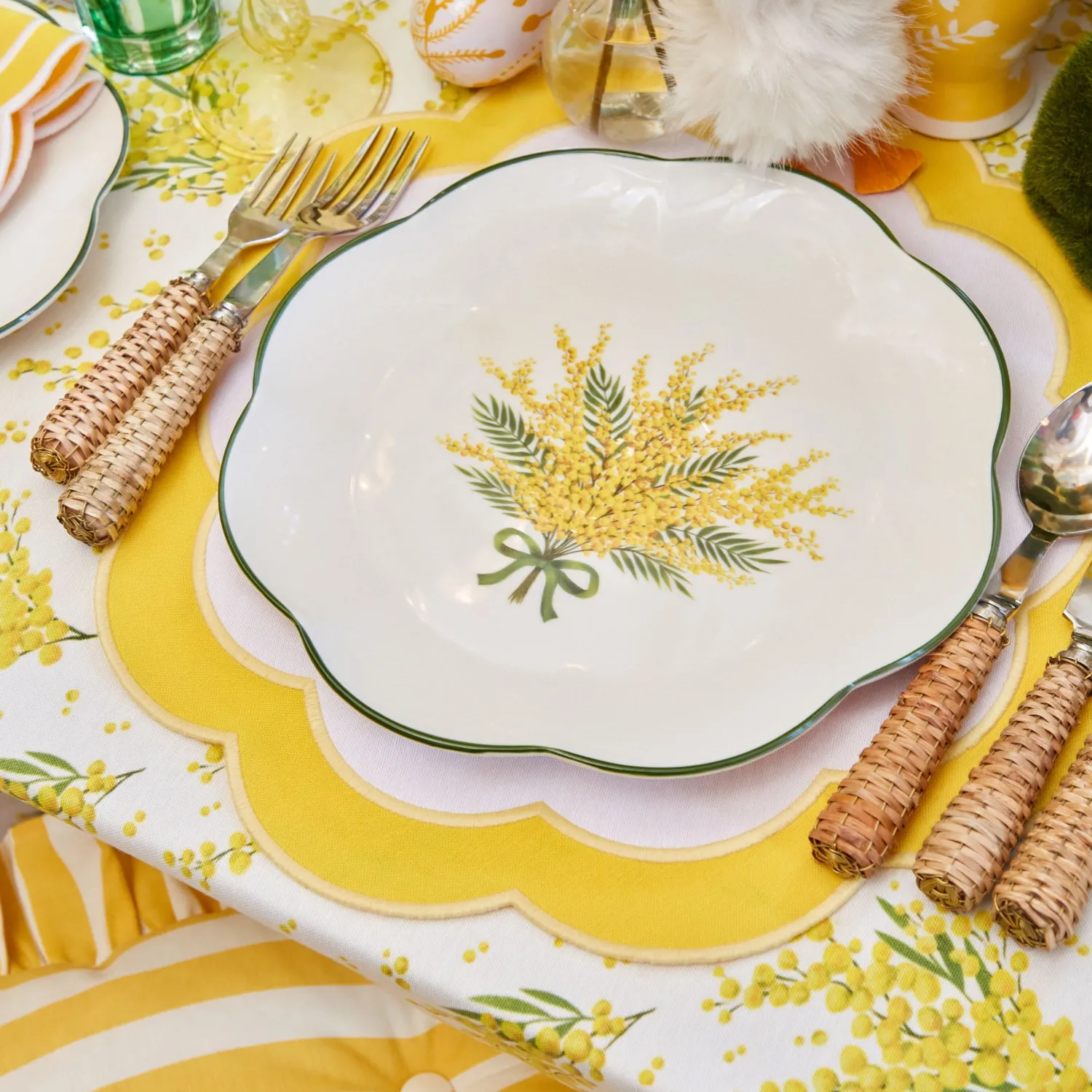 Mrs. Alice Mimosa Dinner Plates (Set of 4)< Dinner Plates | Crockery Sets