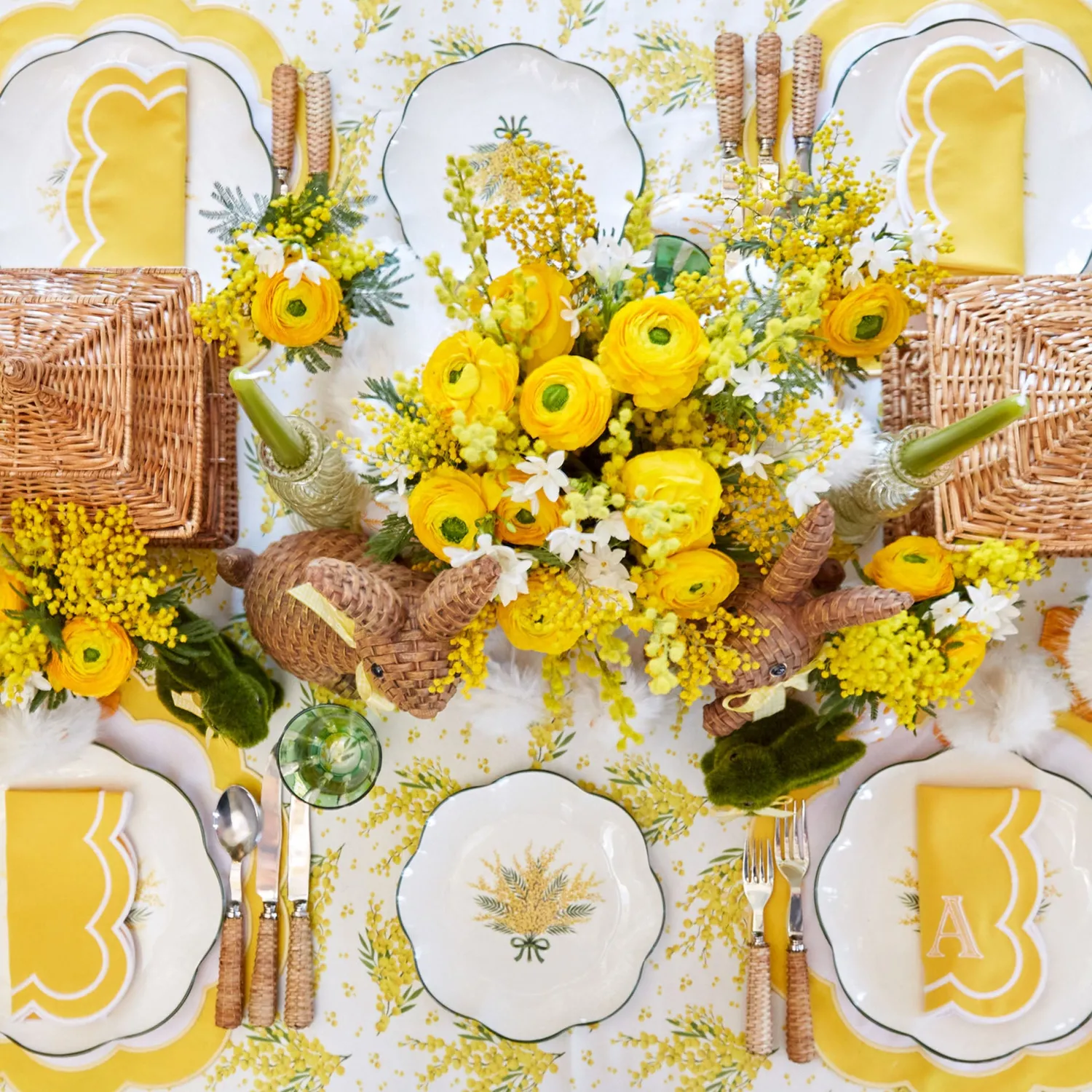 Mrs. Alice Mimosa Dinner Plates (Set of 4)< Dinner Plates | Crockery Sets