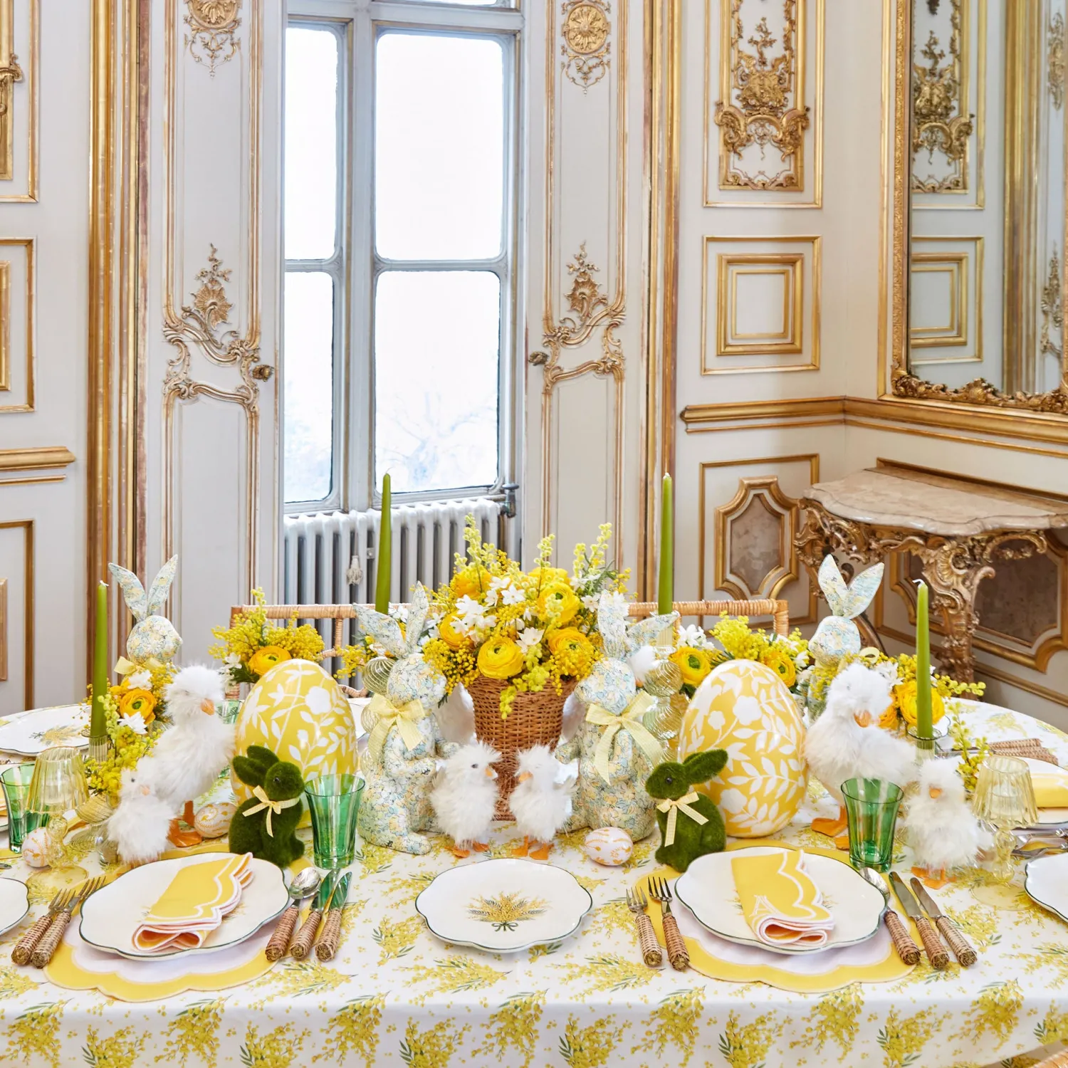 Mrs. Alice Mimosa Tablecloth< Tablecloths | For The Hostess