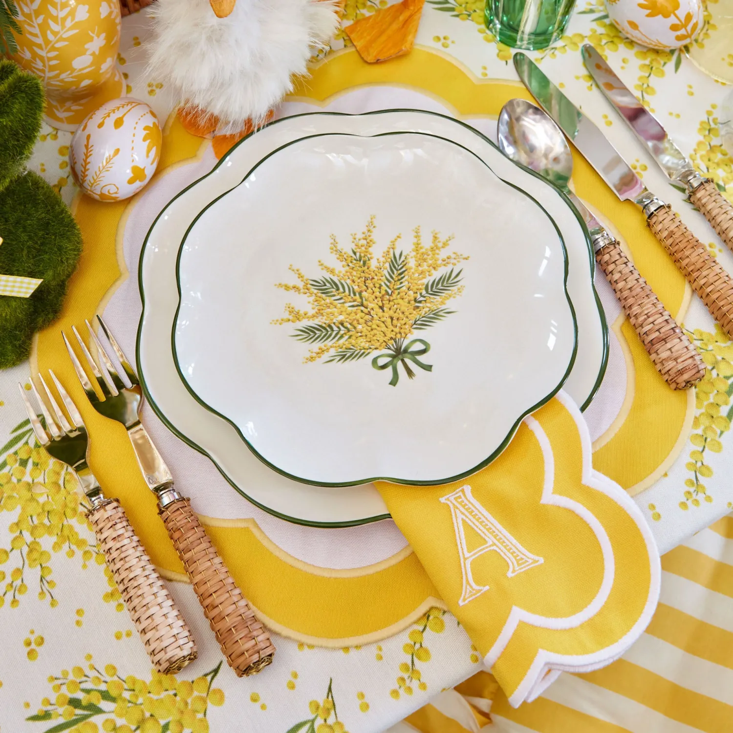 Mrs. Alice Mimosa Tablecloth< Tablecloths | For The Hostess