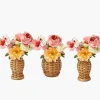 Mrs. Alice Mini Natural Rattan Vase (Set of 3)< Vases | Vases & Planters