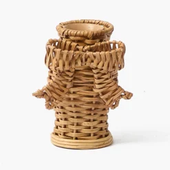 Mrs. Alice Mini Rattan Bow Vases (Set of 3)< Vases | Vases & Planters