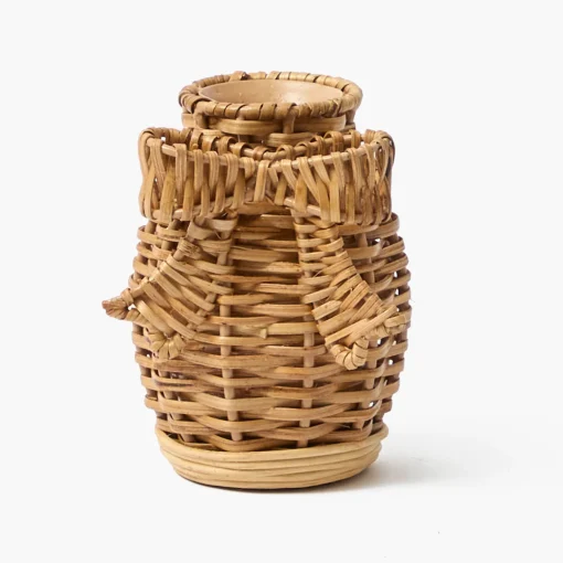 Mrs. Alice Mini Rattan Bow Vases (Set of 3)< Vases | Vases & Planters