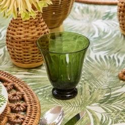 Mrs. Alice Moss Green Tulip Glasses (Set of 4)< Summer Glassware | Glasses