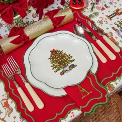 Mrs. Alice Christmas Tree Starter Plate (Set of 4)< Starter Plates | Crockery Sets