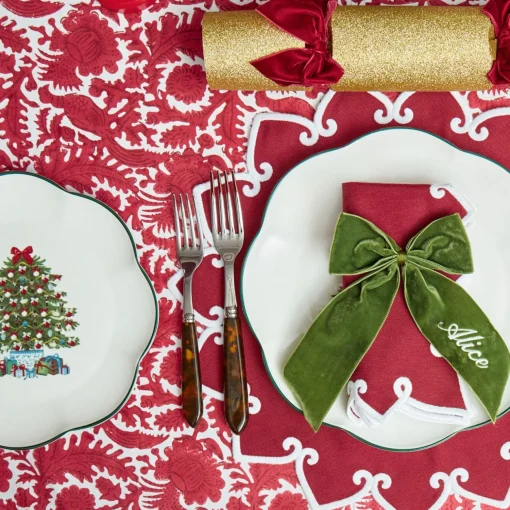 Mrs. Alice Christmas Tree Starter Plate (Set of 4)< Starter Plates | Crockery Sets