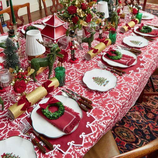 Mrs. Alice Christmas Tree Dinner & Starter Plates (Set of 8)< Crockery Sets