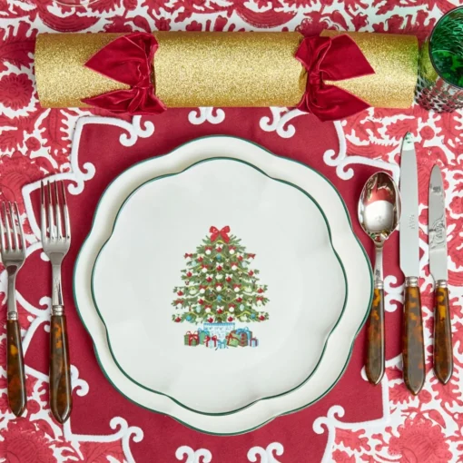 Mrs. Alice Christmas Tree Starter Plate (Set of 4)< Starter Plates | Crockery Sets