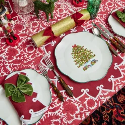 Mrs. Alice Christmas Tree Starter Plate (Set of 4)< Starter Plates | Crockery Sets
