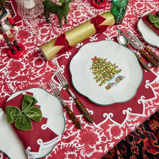 Mrs. Alice Christmas Tree Starter Plate (Set of 4)< Starter Plates | Crockery Sets