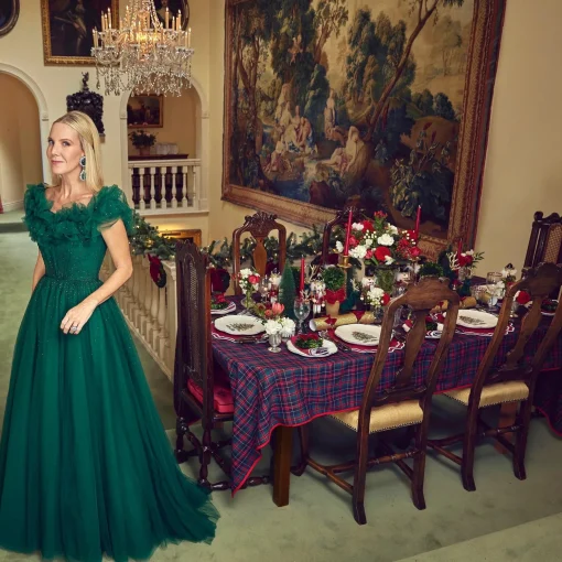 Mrs. Alice Christmas Tree Dinner Plate (Set of 4)< Dinner Plates | Crockery Sets