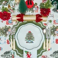 Mrs. Alice Christmas Tree Starter Plate (Set of 4)< Starter Plates | Crockery Sets