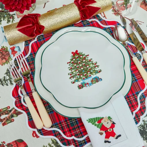 Mrs. Alice Christmas Tree Starter Plate (Set of 4)< Starter Plates | Crockery Sets