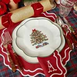 Mrs. Alice Christmas Tree Starter Plate (Set of 4)< Starter Plates | Crockery Sets