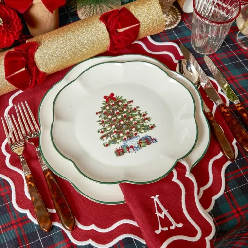 Mrs. Alice Christmas Tree Starter Plate (Set of 4)< Starter Plates | Crockery Sets