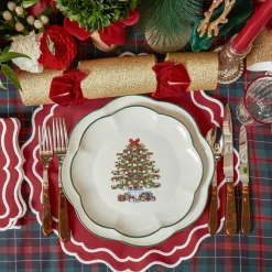 Mrs. Alice Christmas Tree Starter Plate (Set of 4)< Starter Plates | Crockery Sets
