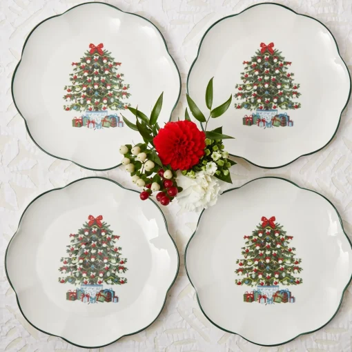 Mrs. Alice Christmas Tree Dinner Plate< Dinner Plates