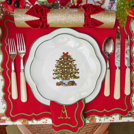 Mrs. Alice Christmas Tree Starter Plate (Set of 4)< Starter Plates | Crockery Sets