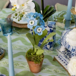 Mrs. Alice Handpainted Blue Auricula< Year-round Decorations | Forever Blooms