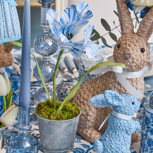 Mrs. Alice Handpainted Blue Tulip< Year-round Decorations | Forever Blooms