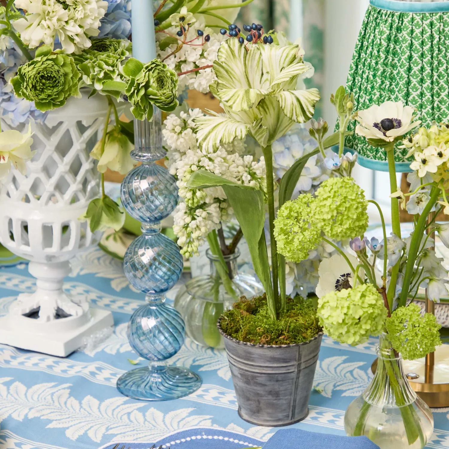 Mrs. Alice Handpainted Green Tulip< Year-round Decorations | Forever Blooms