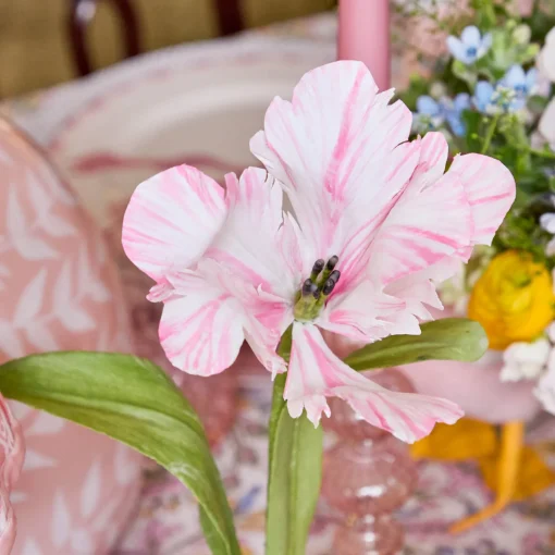 Mrs. Alice Handpainted Pink Tulip< Year-round Decorations | Forever Blooms